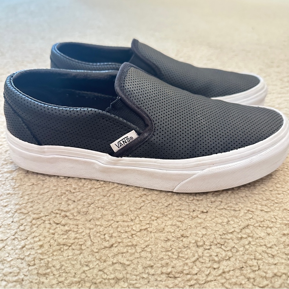 Vans Perforated Black Slip-On Shoes